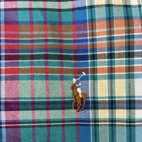 Ralph Lauren Blue Label Men's Vibrant Plaid Shirt - Picture 13 of 13